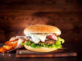 Serres Delivery Mamma`s Pizza Beef Mushroom Burger